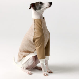 Italian Greyhound Clothing - Faux Leather Half Suit